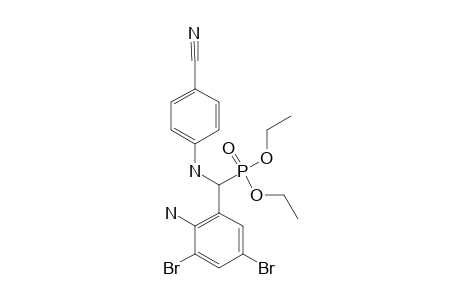 DIETHYL-(2-AMINO-3,5-DIBROMOPHENYL)-(4-CYANOPHENYLAMINO)-METHYL-PHOSPHONATE