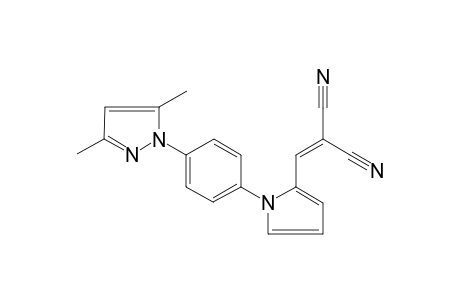 2-((1-[4-(3,5-Dimethyl-1H-pyrazol-1-yl)phenyl]-1H-pyrrol-2-yl)methylene)malononitrile