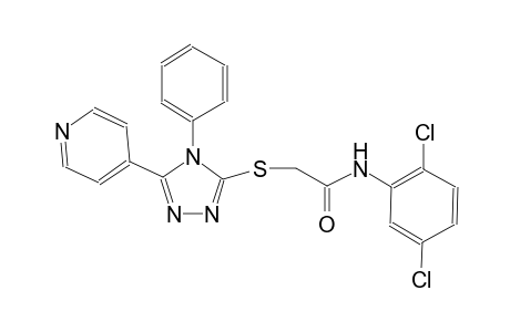 N-(2,5-dichlorophenyl)-2-{[4-phenyl-5-(4-pyridinyl)-4H-1,2,4-triazol-3-yl]sulfanyl}acetamide