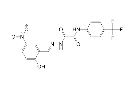 2-[(2E)-2-(2-hydroxy-5-nitrobenzylidene)hydrazino]-2-oxo-N-[4-(trifluoromethyl)phenyl]acetamide