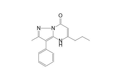 pyrazolo[1,5-a]pyrimidin-7(4H)-one, 2-methyl-3-phenyl-5-propyl-