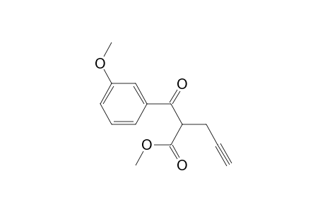 Methyl 2-(3-methoxybenzoyl)pent-4-ynoate