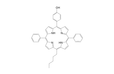 5-(4-Hydroxyphenyl)-15-pentyl-10,20-diphenylporphyrin