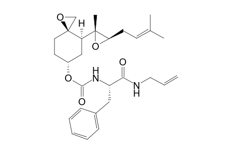 [(3R,4S,6R)-4-[(2R,3R)-2-methyl-3-(3-methylbut-2-enyl)oxiran-2-yl]-1-oxaspiro[2.5]octan-6-yl] N-[(1S)-2-(allylamino)-1-benzyl-2-oxo-ethyl]carbamate
