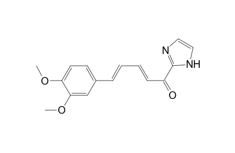(E,E)-5-(3',4'-Dimethoxyphenyl)penta-2,4-dienoyl imidazole