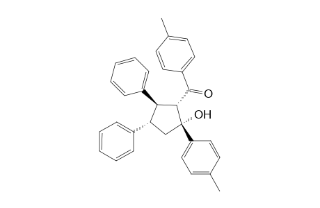 (1R,2S,3R,4S)-(4"-Methylbenzoyl)-1-(p-methylphenyl)-3,4-phenyl-cyclopentanol