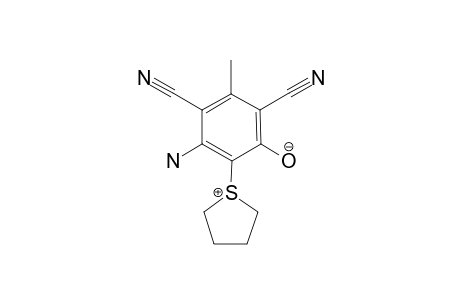 3-AMINO-4,6-DICYANO-5-METHYL-2-(TETRAHYDROTHIOPHENIO)-PHENOLATE