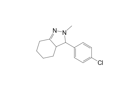 2-Methyl-3-(p-chlorophenyl)-3,3a,4,5,6,7-hexahydro-2H-indazole