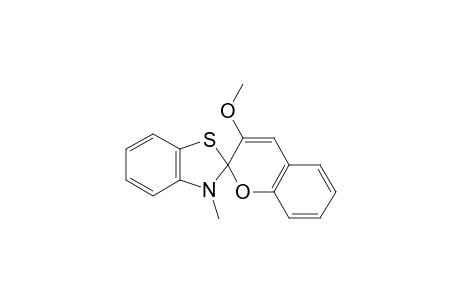 3'-methoxy-3-methylspiro[1,3-benzothiazole-2,2'-chromene]