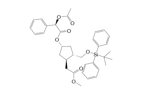 Methyl (1R,2S,2'R,4S)-t-4-[2'-Acetoxy-2'-phenylacetoxy]-{[(t-butyl)diphenylsilyloxy)methyl}cyclopentane-r-1-acetate