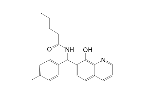 pentanamide, N-[(8-hydroxy-7-quinolinyl)(4-methylphenyl)methyl]-