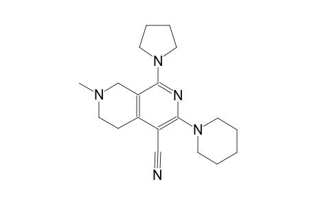 2,7-naphthyridine-4-carbonitrile, 5,6,7,8-tetrahydro-7-methyl-3-(1-piperidinyl)-1-(1-pyrrolidinyl)-
