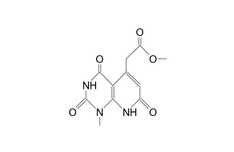 2,3,4,7,8-Pentahydro-1-methyl-2,4,7-trioxo-pyrid O(2,3-D)pyrimidin-5-ylacetic acid, methyl ester