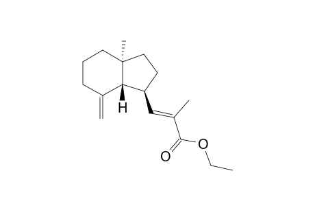 (E)-3-[(1S,3aS,7aR)-3a-methyl-7-methylene-2,3,4,5,6,7a-hexahydro-1H-inden-1-yl]-2-methyl-2-propenoic acid ethyl ester