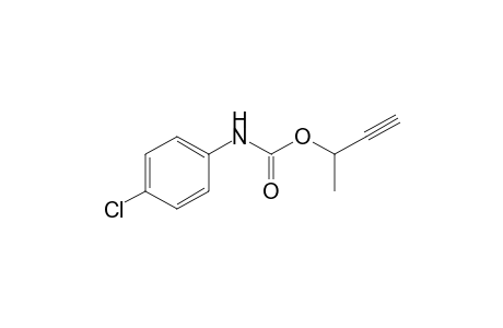 Carbamic acid, (4-chlorophenyl)-, 1-methyl-2-propynyl ester