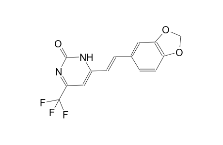 4-[(E)-2-(1,3-benzodioxol-5-yl)ethenyl]-6-(trifluoromethyl)-2(3H)-pyrimidinone