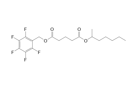 Glutaric acid, hept-2-yl pentafluorobenzyl ester