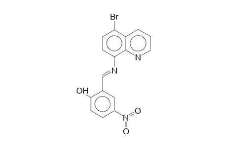 2-((Z)-[(5-Bromo-8-quinolinyl)imino]methyl)-4-nitrophenol