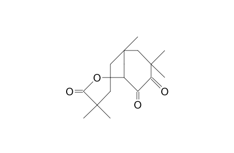 1,3,3,4',4'-Pentamethyl-bicyclo(4.2.1)nonane-7-spiro-2'-(tetrahydro-furan)-4,5,5'-trione