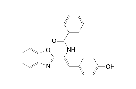 (Z)-2-[.beta.-(4-Hydroxyphenyl)-.alpha.-(benzoylamino)vinyl]-benzoxazole
