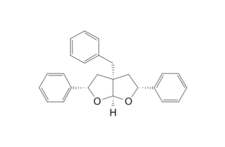 (2.alpha.,3a.alpha.,5.alpha.,6a.alpha.)-3a-Benzyl-2,5-diphenyl-2,3,3a,4,5,6a-hexahydrofuro[2,3-b]furan