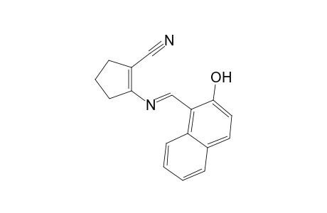 1-Cyclopentenecarbonitrile, 2-[(2-hydroxy-1-naphthylylmethylene)amino]-
