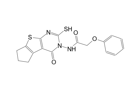 N-(4-oxo-2-sulfanyl-6,7-dihydro-4H-cyclopenta[4,5]thieno[2,3-d]pyrimidin-3(5H)-yl)-2-phenoxyacetamide