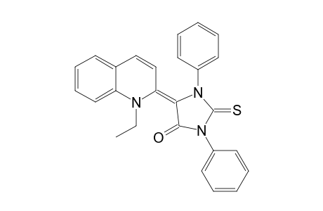 5-(1-Ethyl-1H-quinolin-2-ylidene)-1,3-diphenyl-2-thioxo-imidazolidin-4-one