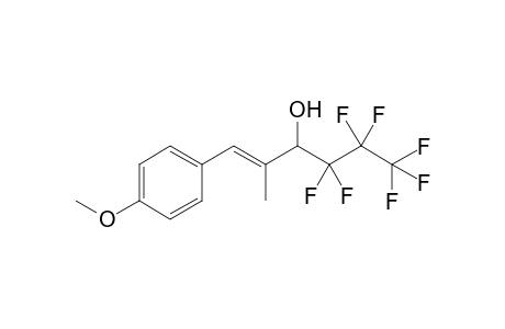 (E)-4,4,5,5,6,6,6-heptafluoro-1-(4-methoxyphenyl)-2-methyl-1-hexen-3-ol