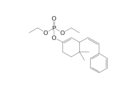 4,4-Dimethyl-3-[(Z)-2-phenylethenyl]-1-cyclohexen-1-yl diethyl phosphate