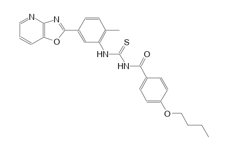 N-(4-butoxybenzoyl)-N'-(2-methyl-5-[1,3]oxazolo[4,5-b]pyridin-2-ylphenyl)thiourea