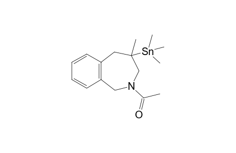 1-(4-Methyl-4-(trimethylstannyl)-4,5-dihydro-1H-benzo[c]azepin-2(3H)-yl)ethanone