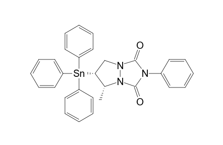 (5R,6S)-5-methyl-2-phenyl-6-triphenylstannyl-6,7-dihydro-5H-pyrazolo[1,2-a][1,2,4]triazole-1,3-dione