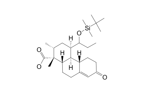 #20;(1RS,2RS,4RS,4ASR,10ASR,1'SR)-4-(1'-TERT.-BUTYLDIMETHYLSILYLOXYPROPYL)-1,2-DIMETHYL-7-OXO-3,4,4A,4B,5,6,7,9,10,10A-DECAHYDROPHENANTHRENE-1(2H)-CARBOXYLIC-A