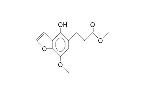 4-Hydroxy-7-methoxy-5-benzo(B)pyran-propionic acid, methyl ester