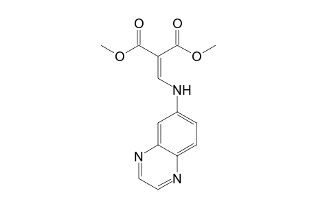 2-[(6-quinoxalinylamino)methylidene]propanedioic acid dimethyl ester