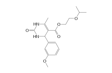 2-isopropoxyethyl 4-(3-methoxyphenyl)-6-methyl-2-oxo-1,2,3,4-tetrahydro-5-pyrimidinecarboxylate
