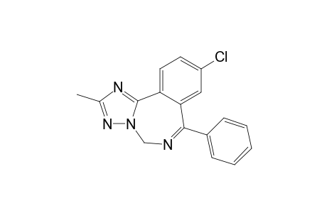9-Chloranyl-2-methyl-7-phenyl-5H-[1,2,4]triazolo[5,1-a][2,4]benzodiazepine
