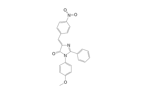 1-(PARA-METHOXYPHENYL)-2-PHENYL-(4E)-(PARA-NITROPHENYLIDENE)-2-IMIDAZOLIN-5-ONE