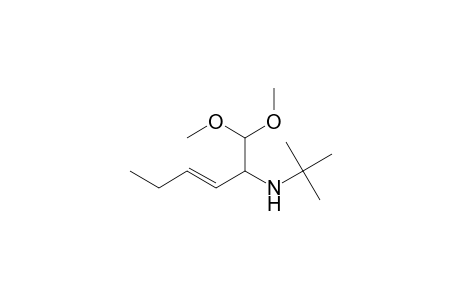 3-Hexen-2-amine, N-(1,1-dimethylethyl)-1,1-dimethoxy-