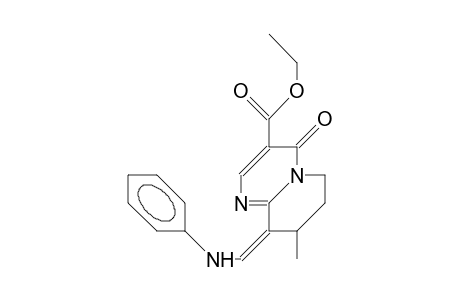 (Z)-9-(Phenylamino-methylene)-3-carboxyethyl-8-methyl-6,7,8,9-tetrahydro-4H-pyrido(1,2-A)pyrimidin-4-one
