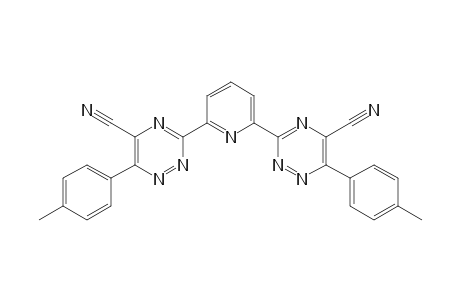 3-[6-[5-cyano-6-(4-methylphenyl)-1,2,4-triazin-3-yl]pyridin-2-yl]-6-(4-methylphenyl)-1,2,4-triazine-5-carbonitrile