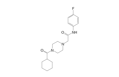 2-(4-cyclohexylcarbonylpiperazin-1-yl)-N-(4-fluorophenyl)ethanamide
