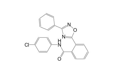 N-(4-chlorophenyl)-2-(3-phenyl-1,2,4-oxadiazol-5-yl)benzamide