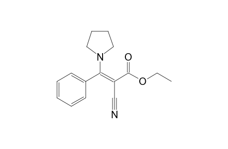 Ethyl 3-(pirrolidino)-2-cyano-3-phenylpropenoate
