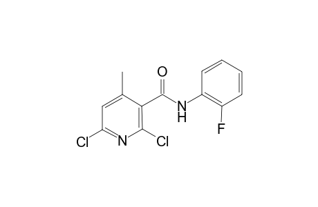2,6-bis(chloranyl)-N-(2-fluorophenyl)-4-methyl-pyridine-3-carboxamide