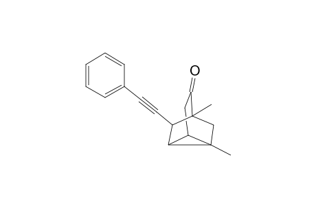 1,5-Dimethyl-6-(2-phenylethynyl)tricyclo[3.2.1.0(2,7)]octan-4-one
