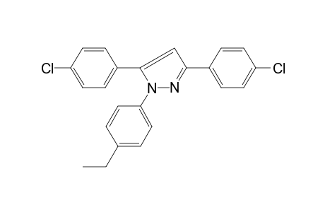 3,5-bis(4-chlorophenyl)-1-(4-ethylphenyl)pyrazole