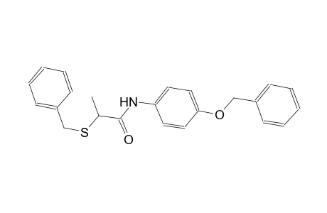 N-[4-(benzyloxy)phenyl]-2-(benzylsulfanyl)propanamide