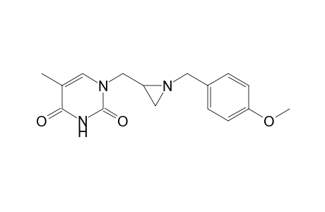 2-(2,4-Dioxo-5-methylpyrimidin-1-yl)methyl-1-[(4-methoxyphenyl)methyl]aziridine